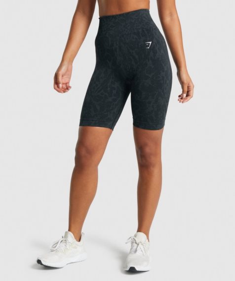 Gymshark Adapt Animal Seamless Cycling Kurze Hose Damen Schwarz | AT-87-RJHI