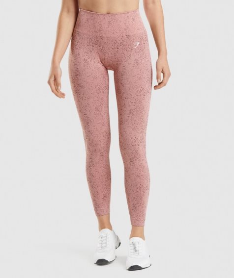 Gymshark Adapt Fleck Seamless Leggings Damen Rosa | AT-52-QVCW