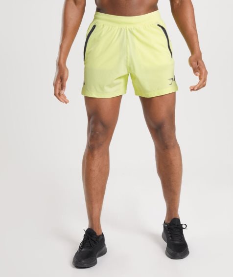 Gymshark Apex 5" Perform Kurze Hose Herren Gelb | AT-04-ZVLG