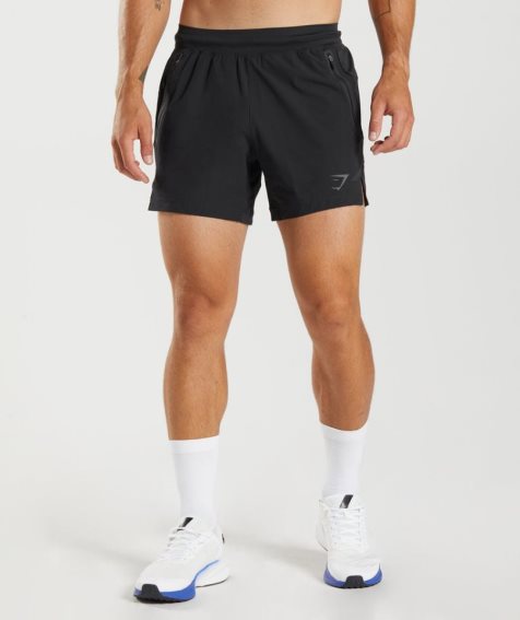 Gymshark Apex 5" Perform Kurze Hose Herren Schwarz | AT-47-OTEQ