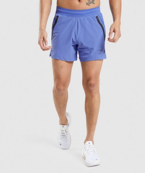 Gymshark Apex 5" Perform Kurze Hose Herren Blau | AT-74-HDXS