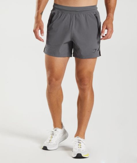 Gymshark Apex 5" Perform Kurze Hose Herren Grau | AT-83-RITU