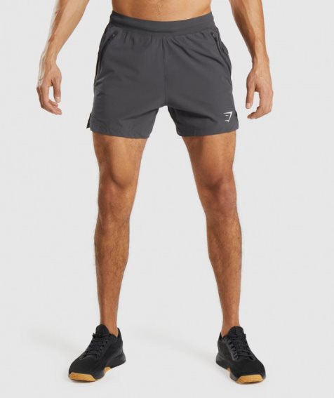 Gymshark Apex 5" Perform Kurze Hose Herren Dunkelgrau | AT-85-KYBD