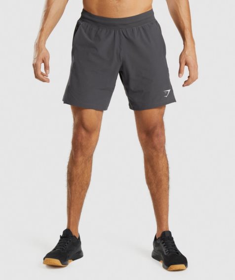 Gymshark Apex 8" Function Kurze Hose Herren Dunkelgrau | AT-90-LNVJ