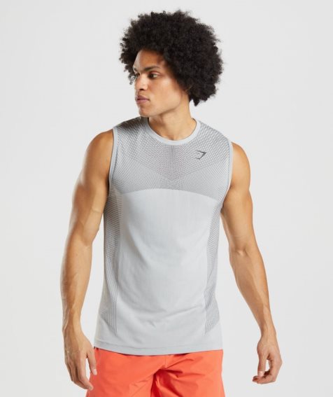 Gymshark Apex Seamless Muskelshirt Herren Hellgrau | AT-47-XOBG