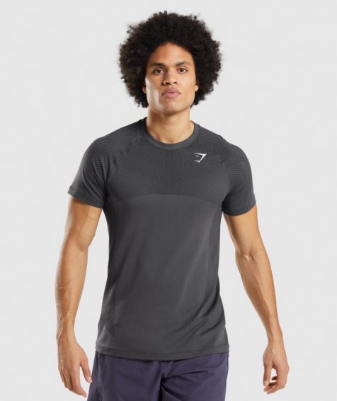 Gymshark Apex Seamless T-shirts Herren Schwarz | AT-37-WNZG