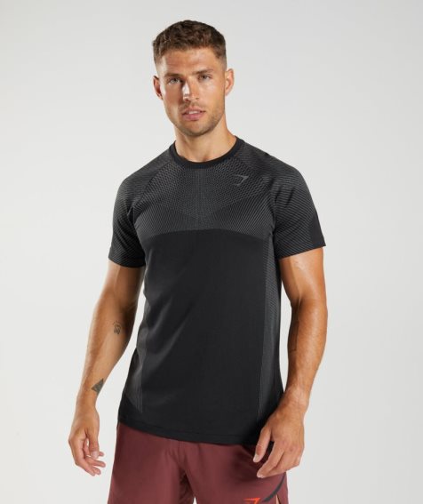 Gymshark Apex Seamless T-shirts Herren Schwarz | AT-54-XBEK