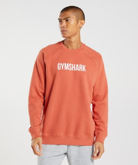 Gymshark Apollo Crew Sweatshirts Herren Orange | AT-14-AWPO