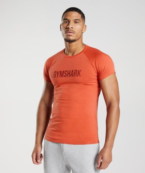 Gymshark Apollo T-shirts Herren Orange | AT-08-GKCL