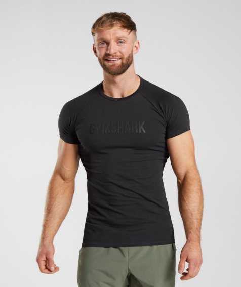 Gymshark Apollo T-shirts Herren Schwarz | AT-84-JCIQ