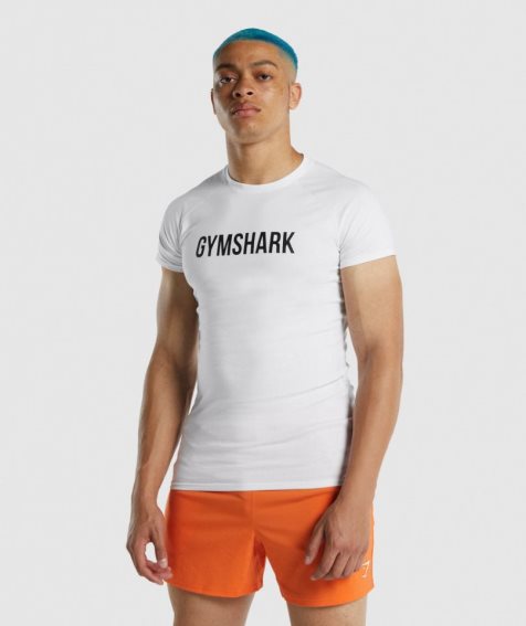 Gymshark Apollo T-shirts Herren Weiß | AT-03-OCDT