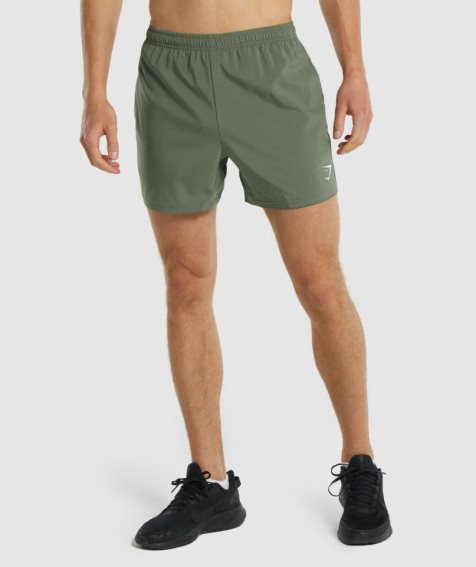 Gymshark Arrival 5" Kurze Hose Herren Grün | AT-05-PBOY