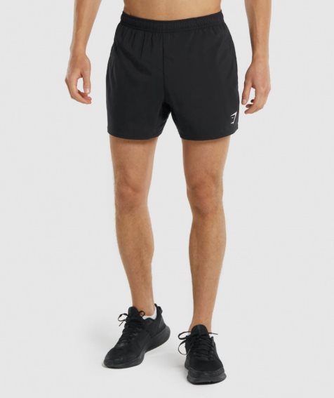 Gymshark Arrival 5" Kurze Hose Herren Schwarz | AT-70-RCQK