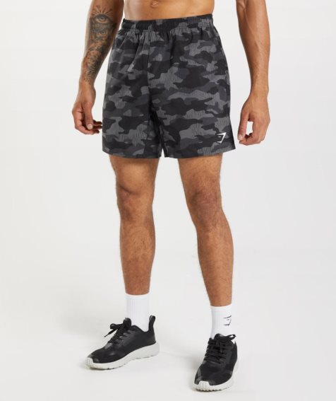 Gymshark Arrival 7" Kurze Hose Herren Camouflage | AT-01-ODLP