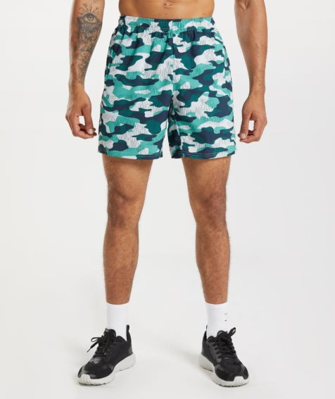 Gymshark Arrival 7" Kurze Hose Herren Camouflage | AT-93-QKEG