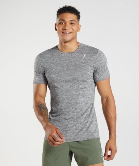 Gymshark Arrival Marl T-shirts Herren Grau | AT-26-ZHIM