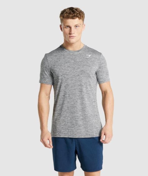 Gymshark Arrival Marl T-shirts Herren Grau | AT-48-PMWE