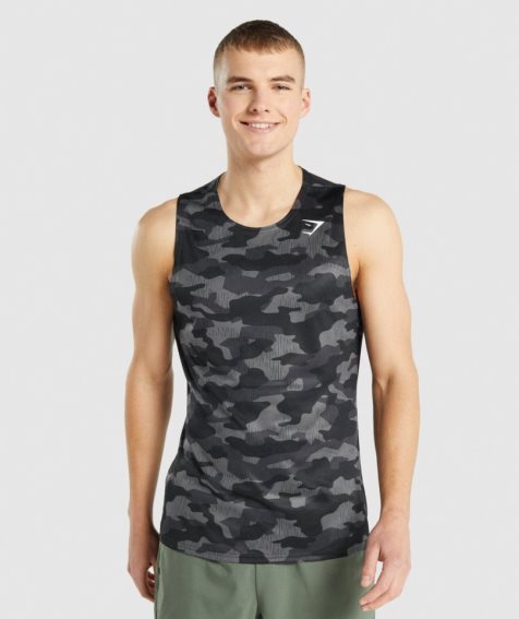 Gymshark Arrival Muskelshirt Herren Camouflage | AT-24-EVPA