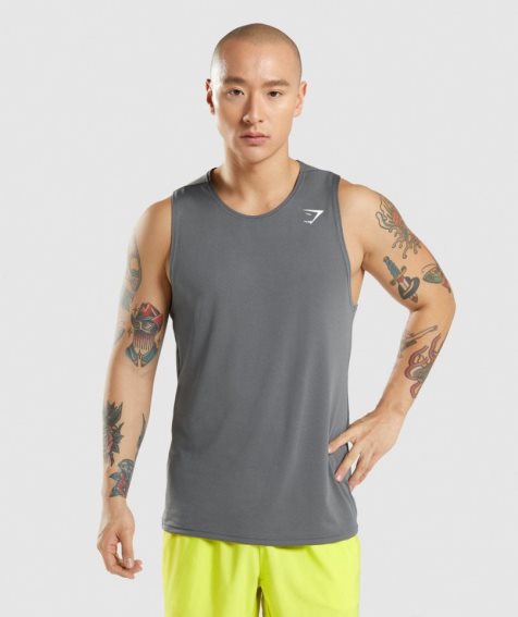 Gymshark Arrival Muskelshirt Herren Grau | AT-40-JBSC