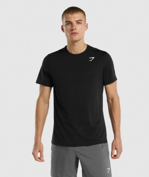 Gymshark Arrival Regular Fit T-shirts Herren Schwarz | AT-64-CNTP