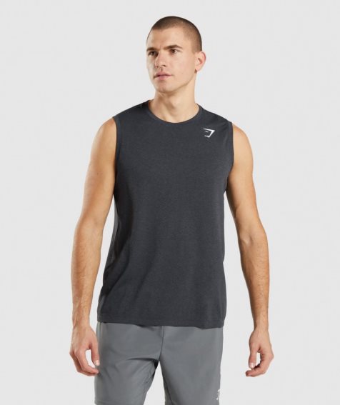 Gymshark Arrival Seamless Muskelshirt Herren Schwarz | AT-36-GZCX