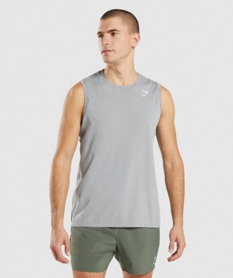 Gymshark Arrival Seamless Muskelshirt Herren Grau | AT-94-GFSQ