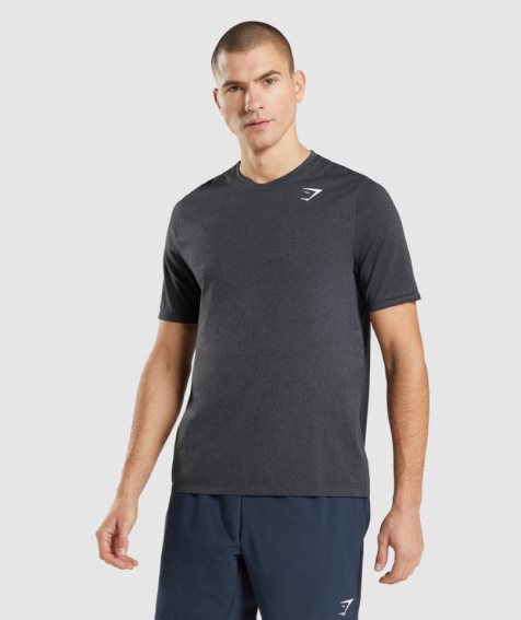 Gymshark Arrival Seamless T-shirts Herren Schwarz | AT-52-MGUV