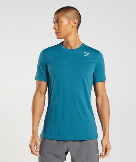 Gymshark Arrival T-shirts Herren Blau | AT-96-NJPD