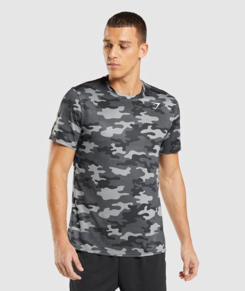 Gymshark Arrival T-shirts Herren Camouflage | AT-70-RVNP