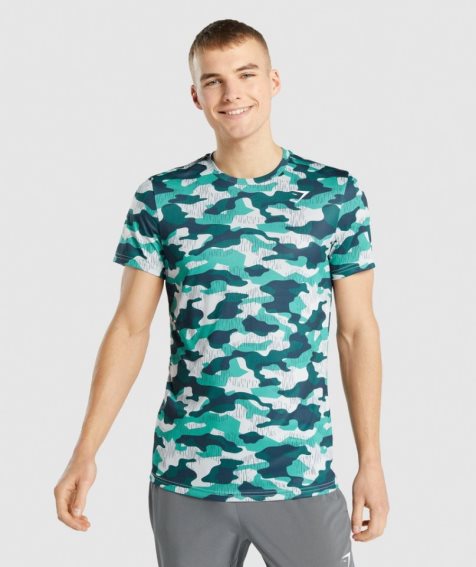 Gymshark Arrival T-shirts Herren Camouflage | AT-82-WEJP