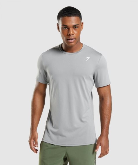 Gymshark Arrival T-shirts Herren Hellgrau | AT-89-LEIN