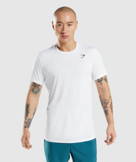 Gymshark Arrival T-shirts Herren Weiß | AT-32-TRMV