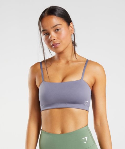 Gymshark Bandeau Sport Bh Damen Lila | AT-85-OGUK