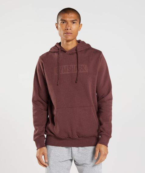 Gymshark Block Hoodie Herren Braun | AT-35-ZDWU