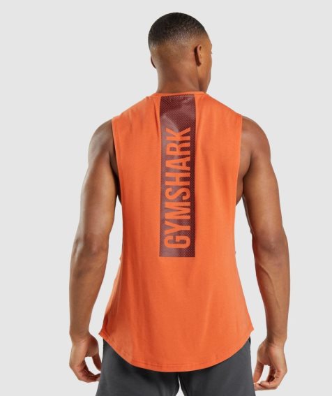 Gymshark Bold Drop Arm Muskelshirt Herren Orange | AT-82-URHK