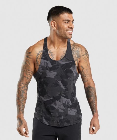 Gymshark Bold Stringer Muskelshirt Herren Camouflage | AT-15-INKS