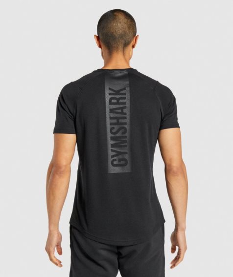 Gymshark Bold T-shirts Herren Schwarz | AT-13-ODTS