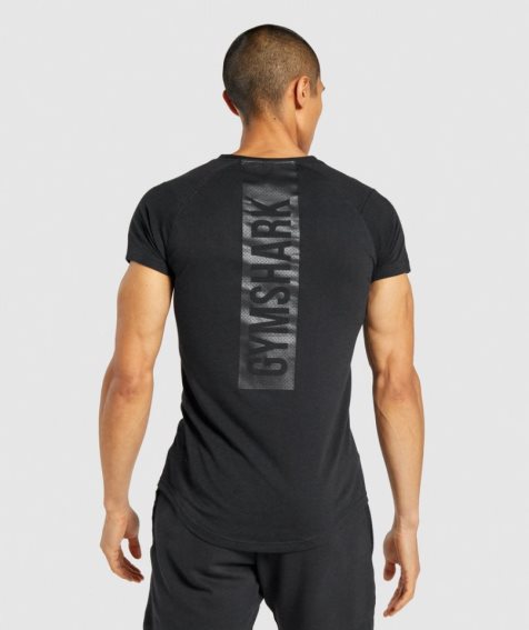 Gymshark Bold T-shirts Herren Schwarz | AT-87-GNRE