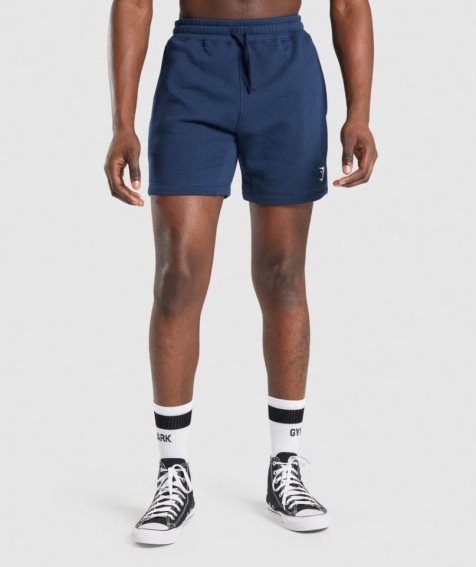 Gymshark Crest Kurze Hose Herren Navy | AT-50-XPCO