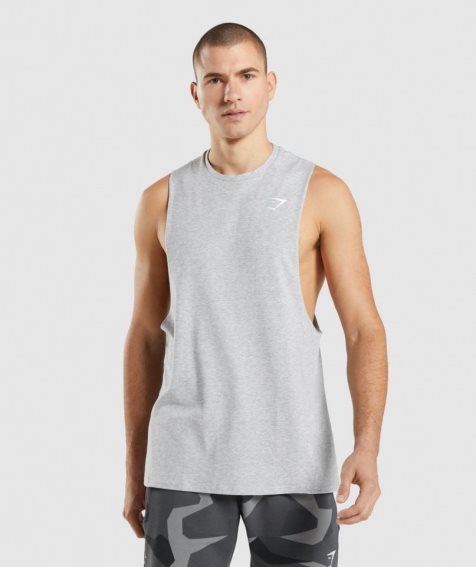 Gymshark Critical 2.0 Drop Arm Muskelshirt Herren Hellgrau | AT-97-SNZY