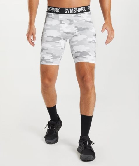 Gymshark Element Baselayer Kurze Hose Herren Camouflage | AT-16-XDEC