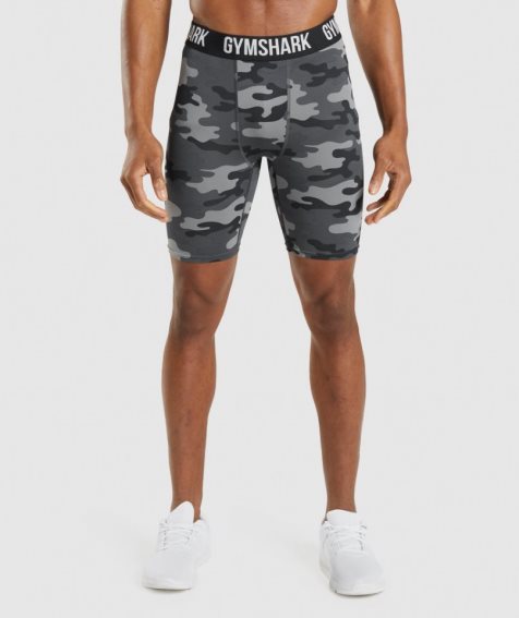 Gymshark Element Baselayer Kurze Hose Herren Camouflage | AT-26-SRHF