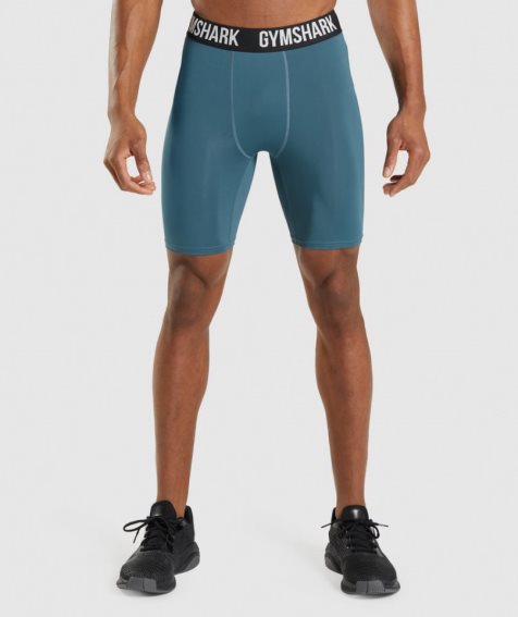 Gymshark Element Baselayer Kurze Hose Herren Türkis | AT-90-GZLJ