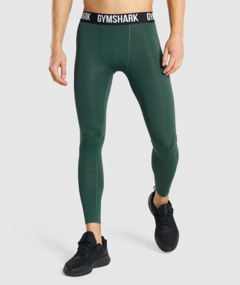 Gymshark Element Baselayer Leggings Herren Dunkelgrün | AT-18-LRCD