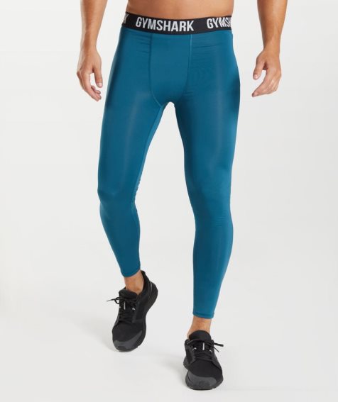 Gymshark Element Baselayer Leggings Herren Blau | AT-52-LDKZ