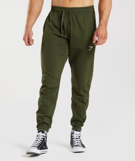 Gymshark Essential Oversized Jogginghose Herren Olivgrün | AT-83-PJMY