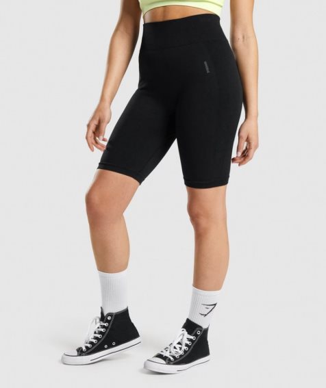 Gymshark Flex Cycling Kurze Hose Damen Schwarz | AT-76-DYQR