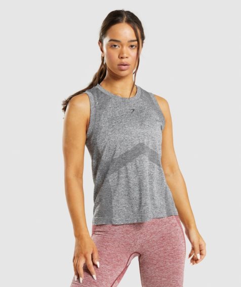 Gymshark Flex Loose Top Muskelshirt Damen Grau | AT-75-KZRA