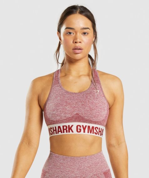 Gymshark Flex Sport Bh Damen Bordeaux | AT-06-IKFS