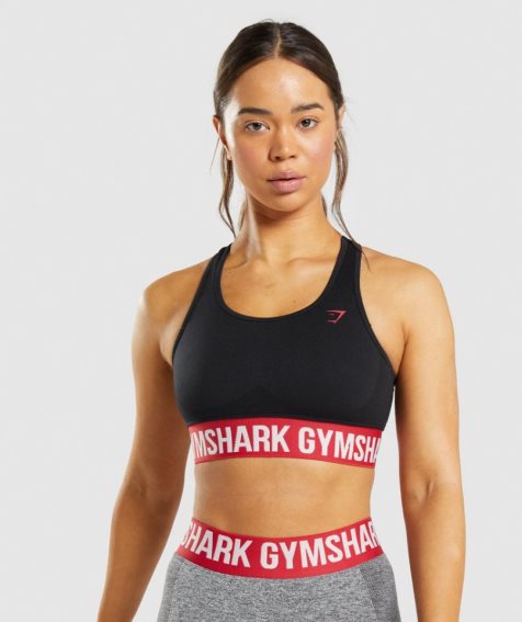 Gymshark Flex Sport Bh Damen Schwarz | AT-40-HGYK